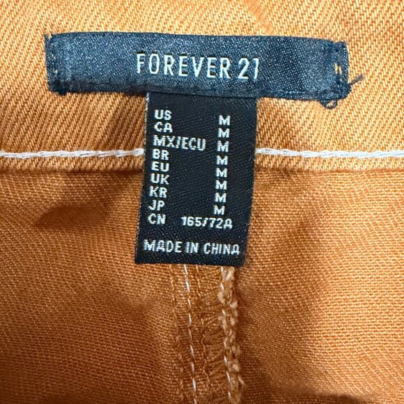 Forever 21 Raw Hem Tan Denim Mini Skirt (Size M) - Picture 8 of 9